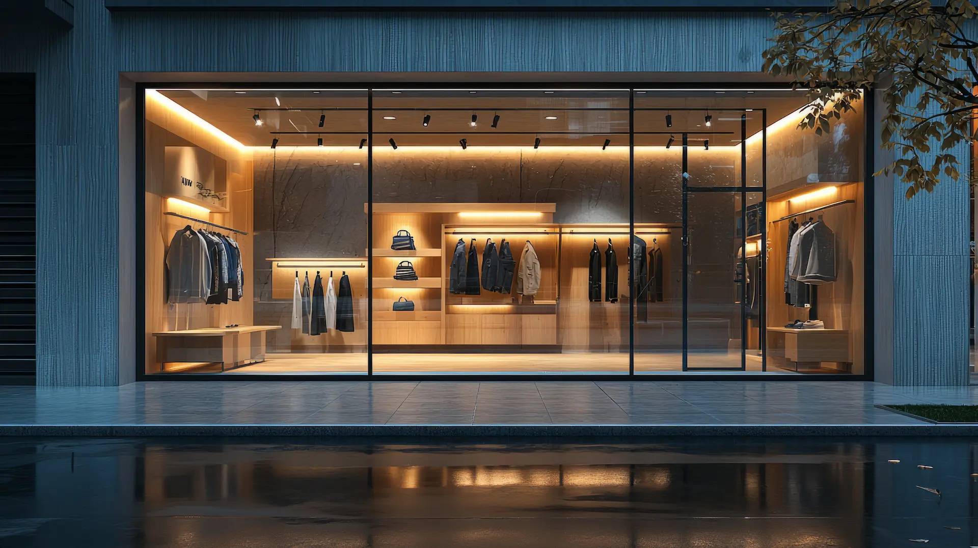 boutique glass store front