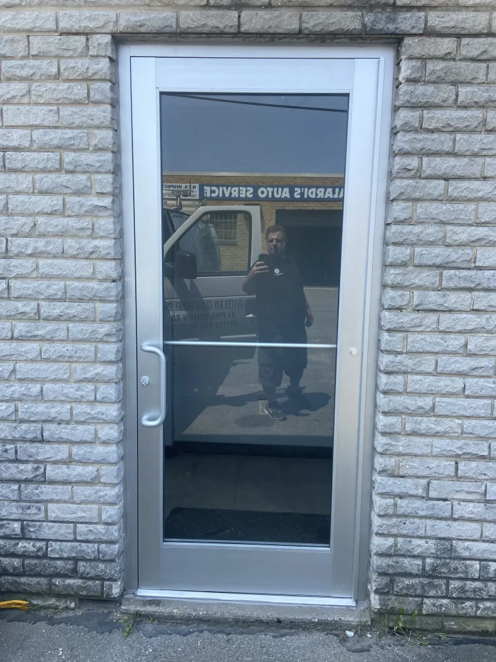 glass door installation