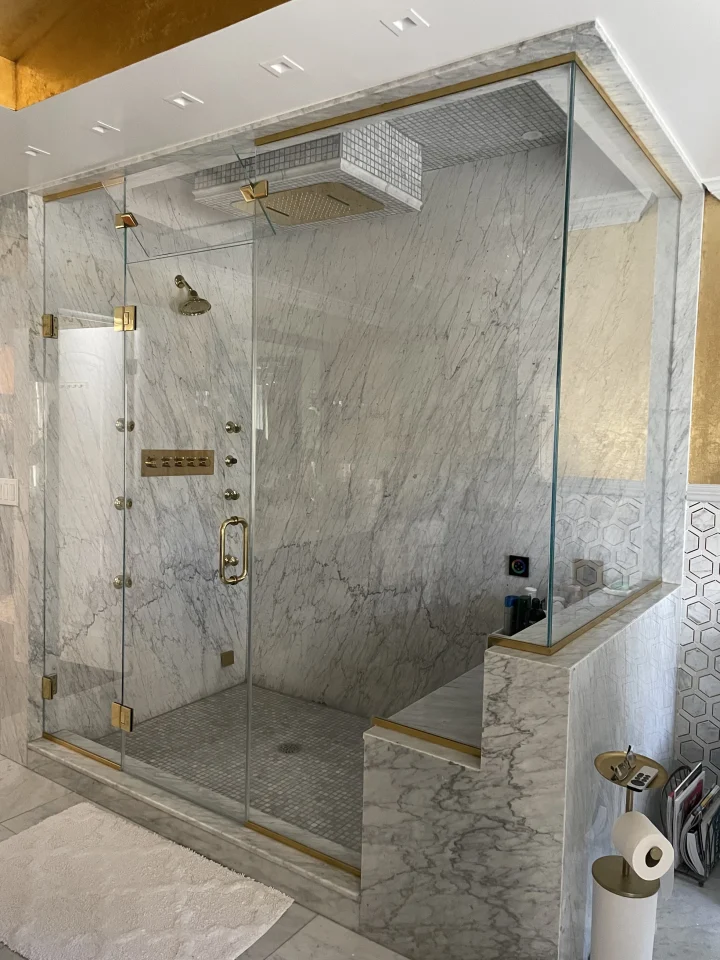 glass shower door installation