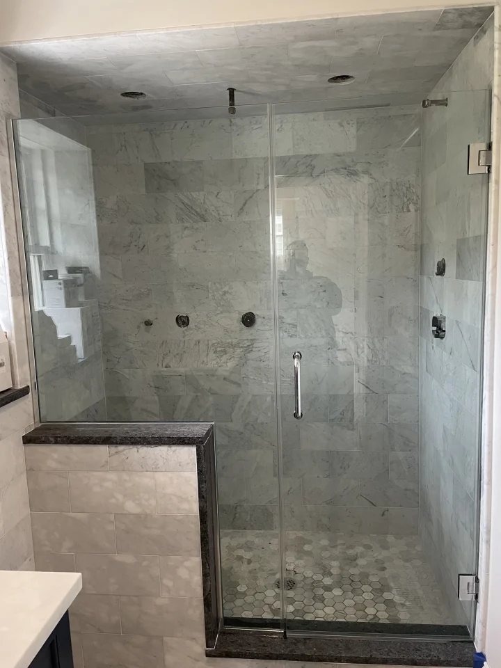 glass shower door installation