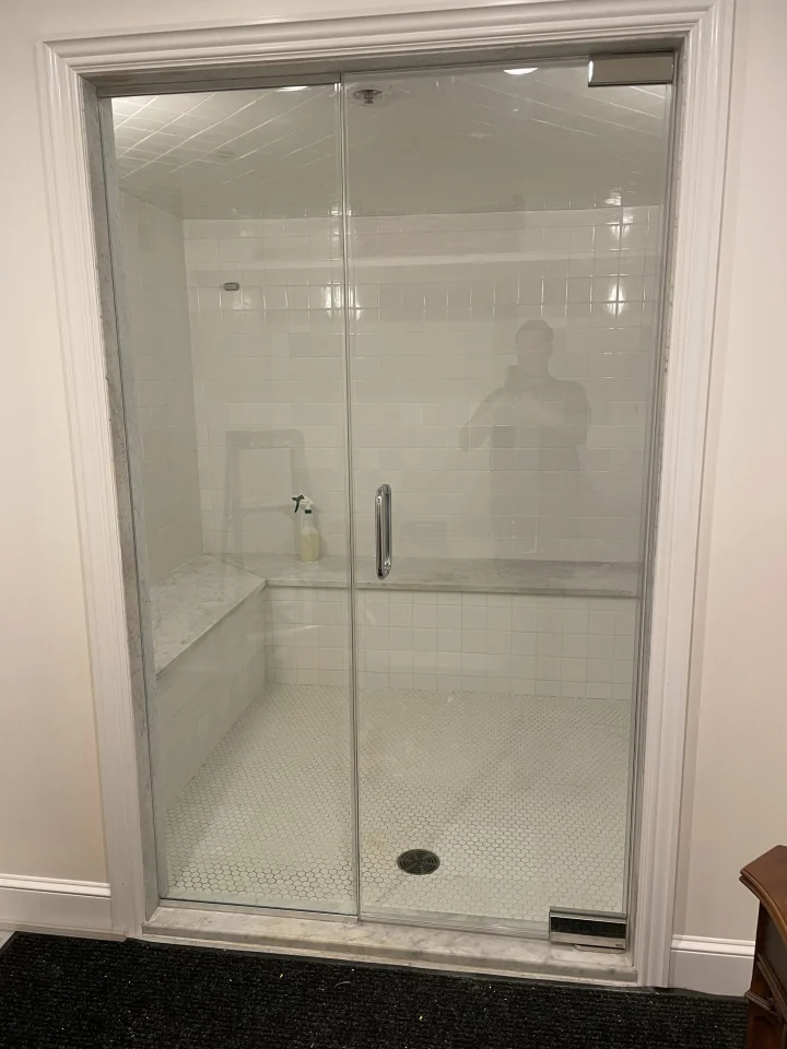 glass shower door installation