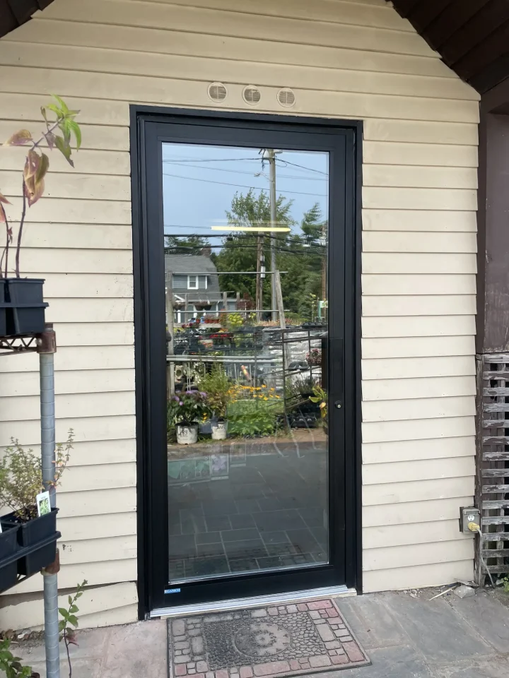 glass door installation