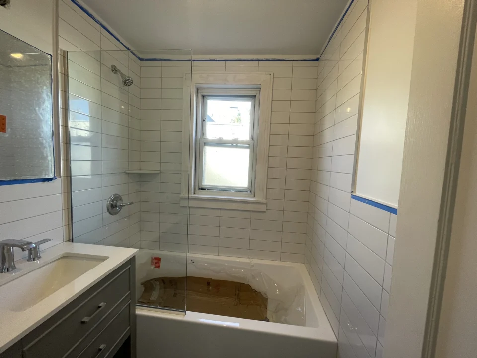 glass shower door installation