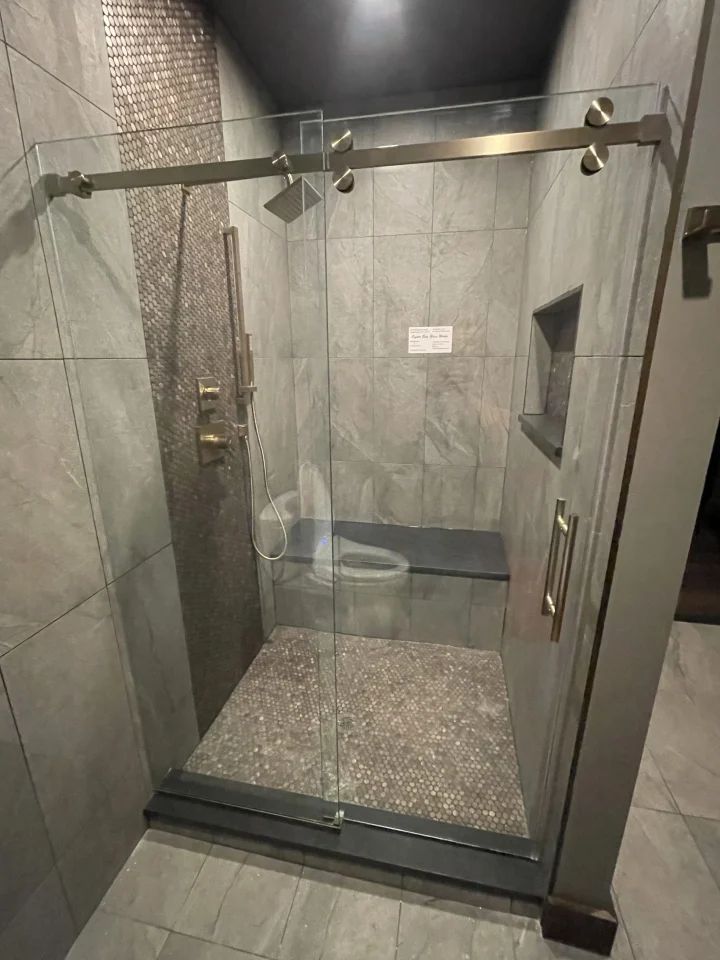 glass shower door installation