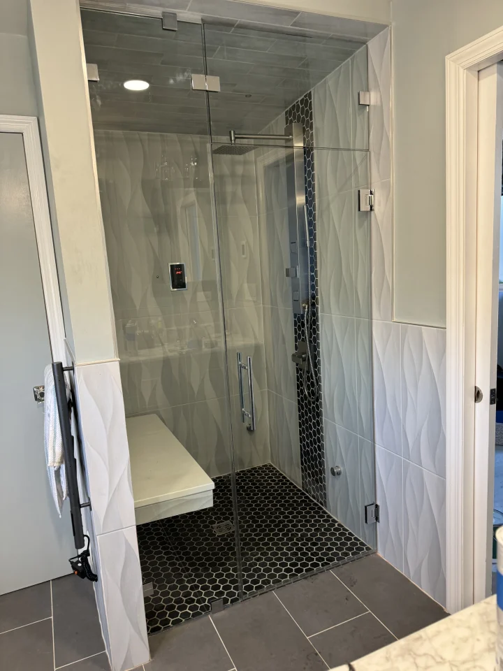 glass shower door installation