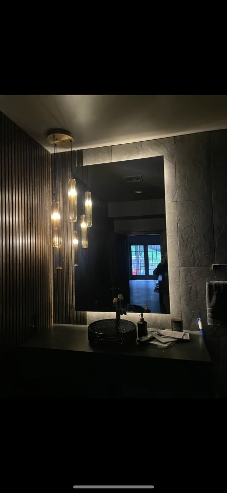 bathroom wall mirror installation