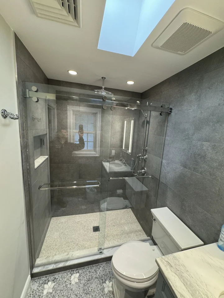glass shower door installation