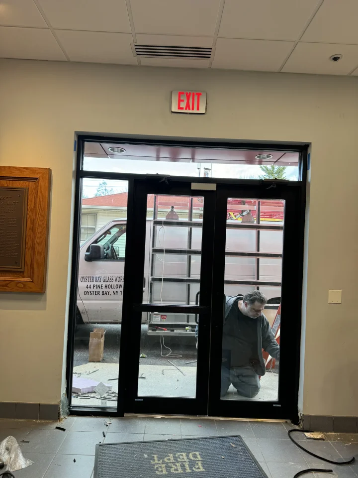 glass door installation