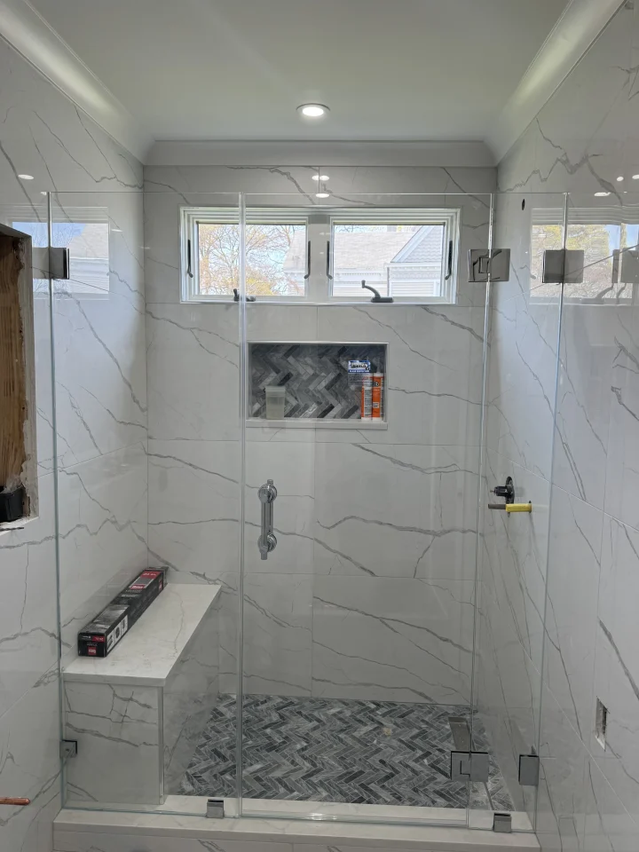 glass shower door installation