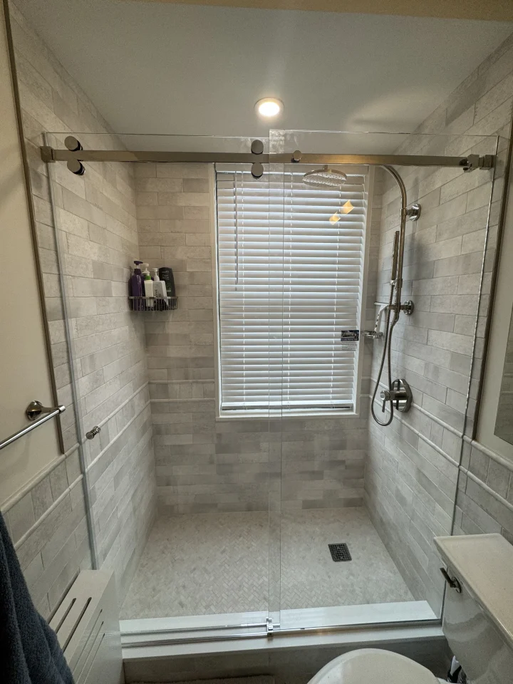 glass shower door installation