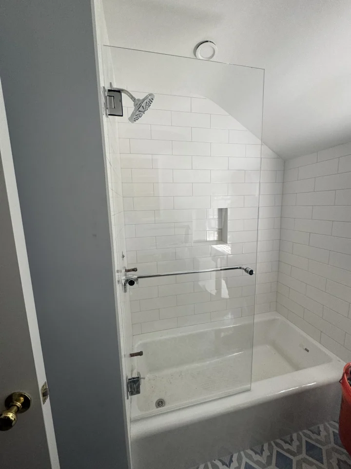 glass shower door installation