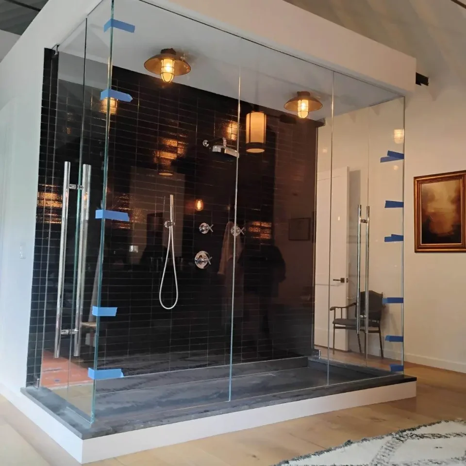 glass shower door installation