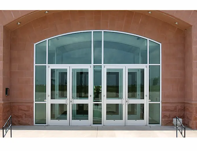 front entrance glass doors